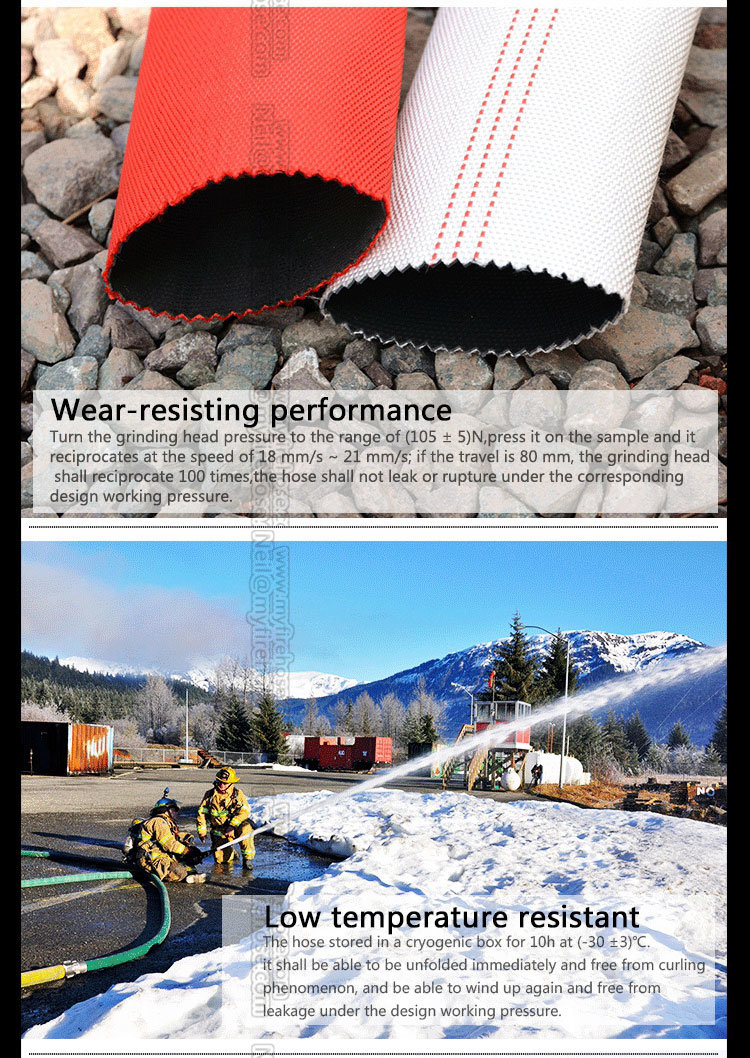 6 Inch Fabric High Pressure Flexible Fire Resistant PVC Discharge Hose