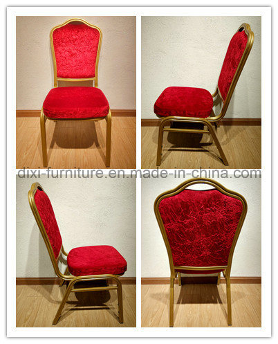 New Event Design Wedding Hotel Golden Metal Dining Chair