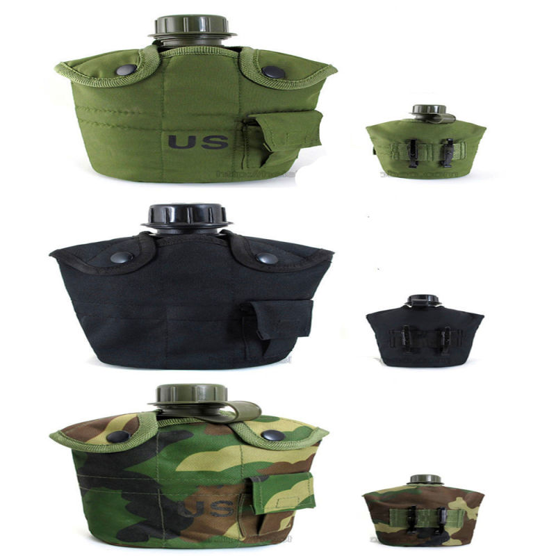 Military Tactical Camping Travelling Plastic Water Bottle Canteen