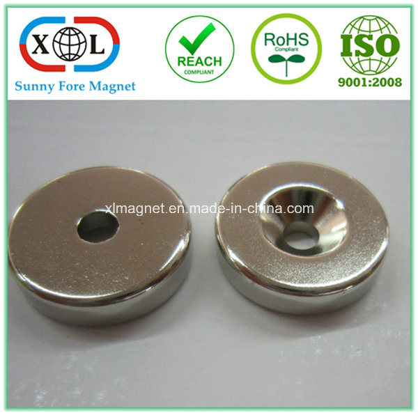 Countersunk Ring Magnet with Screw Hole