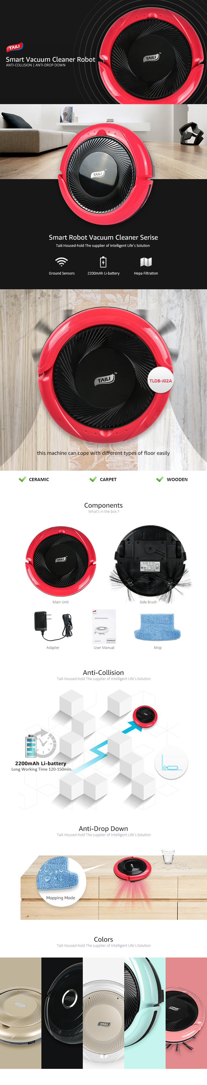 2018 Most Popular Intelligent Cheap and Good Robot Vacuum Cleaner