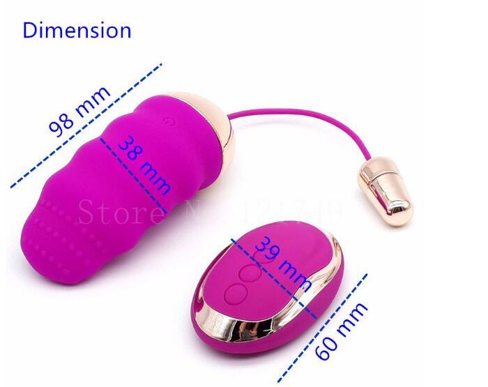 USB Rechargeable 10 Speed Remote Control Wireless Vibrating Love Egg Vibrator