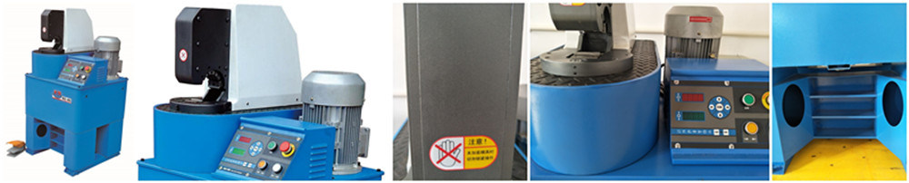 Side Feeding Hose Swaging/Crimping Machine for Car Aircondition Hose