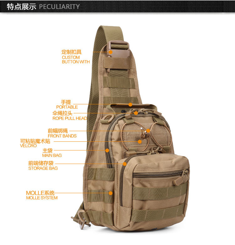 Small Size Outdoor Sports Airsoft Sling Shoulder Bag Haversack Bag Pack for Sale