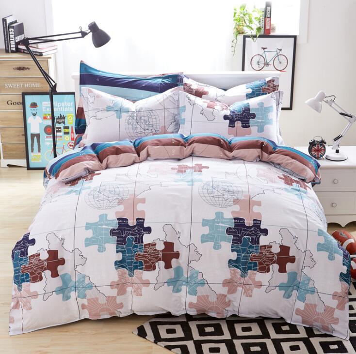 Fashion 100% Cotton White Bedding Set