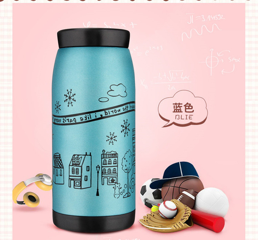 Top Seller Colorful Cartoon Design Stainless Steel Flask Coffee Cup