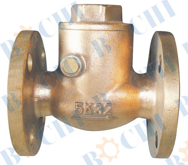 JIS 5K Bronze Marine Flanged Check Valve