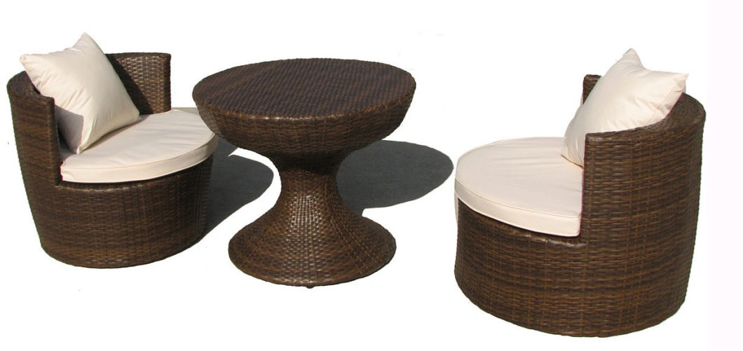 Garden Rattan Chair Table Set