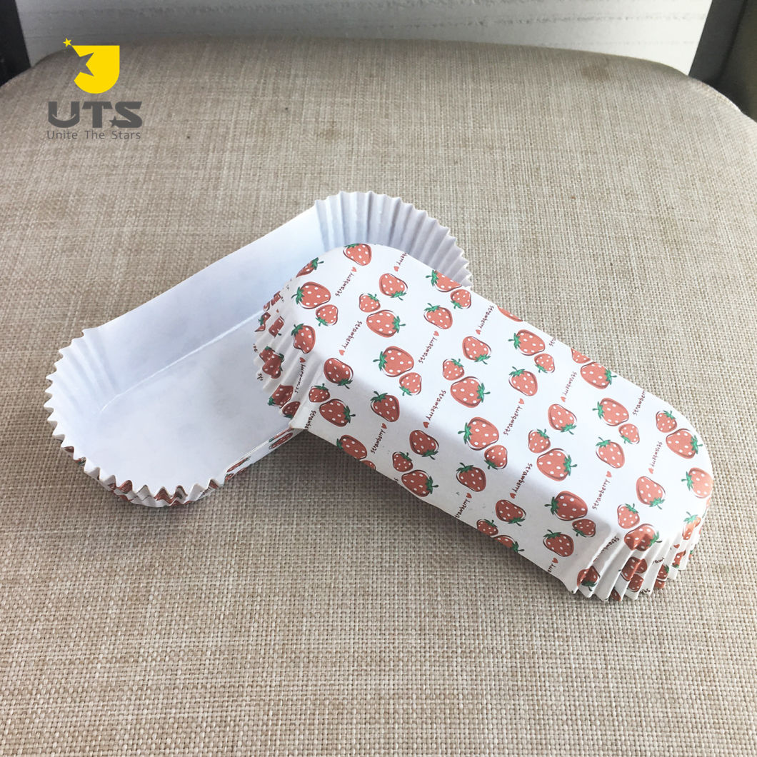 Custom Grease Proofing Food Grade Strawberry Cake Cup for Bread
