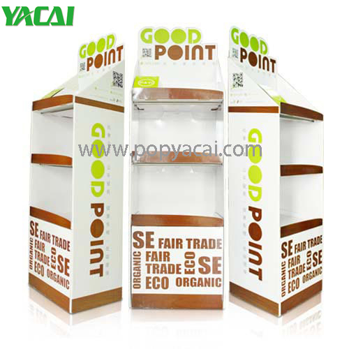 Corrugated Pop Cardboard Display, Food Cardboard Display Stand