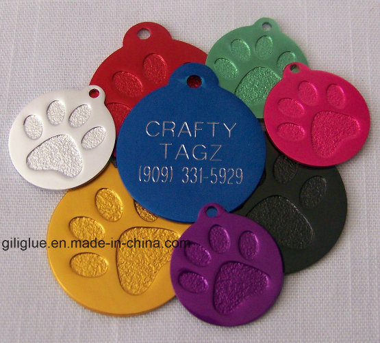 Colorful High Quality Aluminum Bone Shape Dog Tags