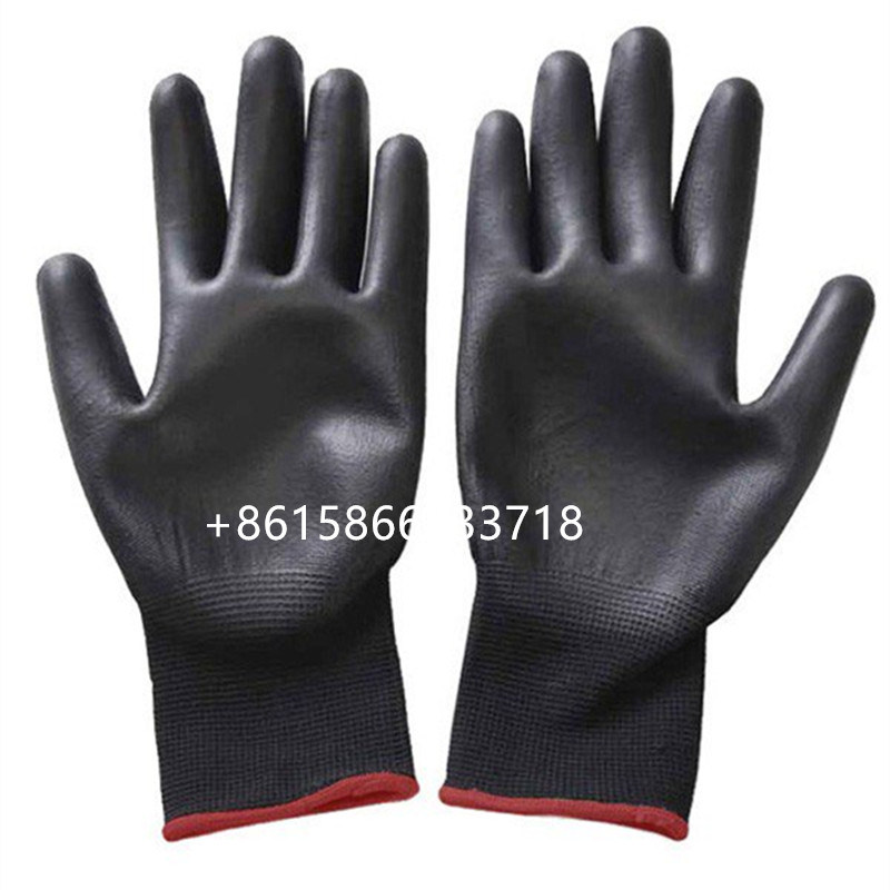 Polyurethane (PU) Coated Nylon Safety Work Gloves 12 Pairs / Dozen, Knit Wrist Cuff, for Precision Work, for Men & Women