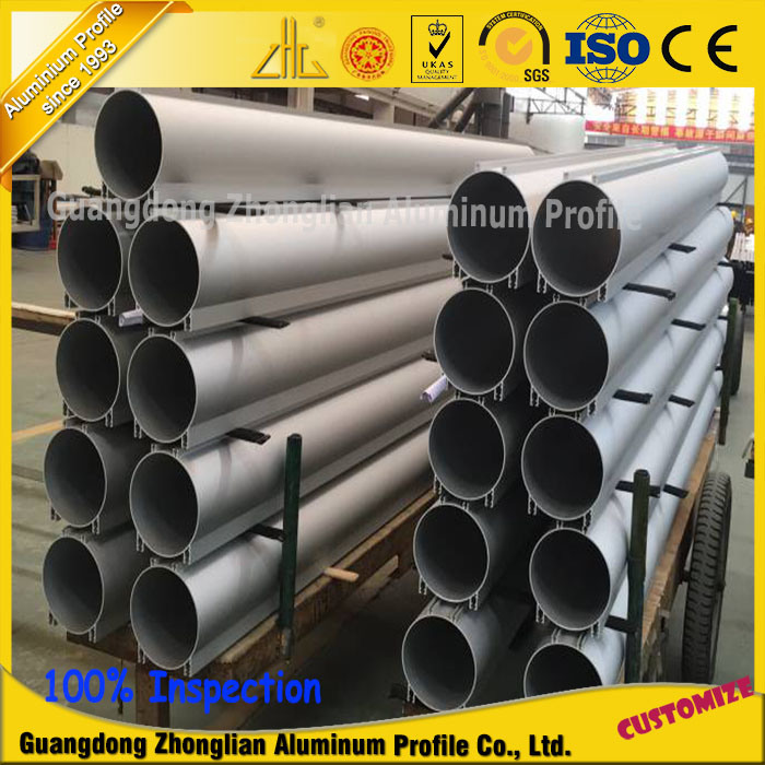 China Manufacturer Customized Aluminum Hollow Section Large Diameter Aluminium Extrusion Pipe/Tube