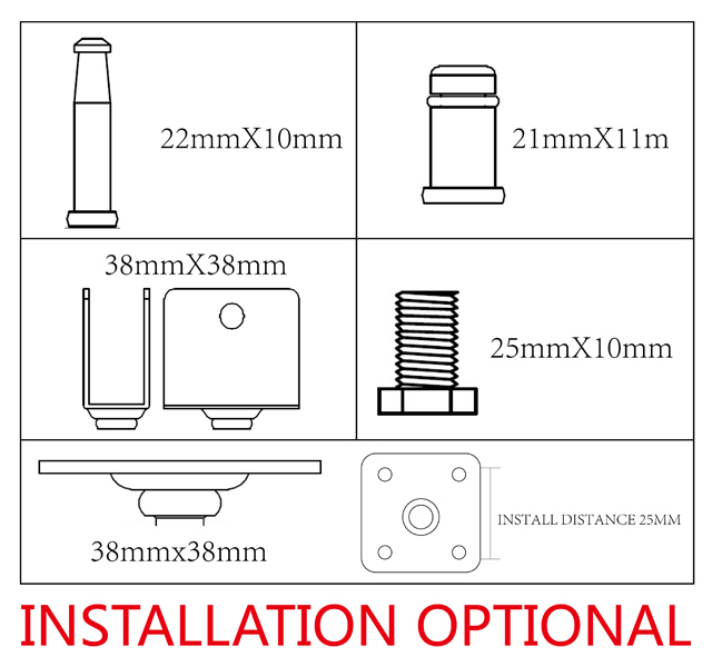 50mm PVC Office Chair Castor Rollen Furniture Twins Swivel Castor Wheel Cabinet Caster Caster Wheel Stainless Steel Bracket Caster