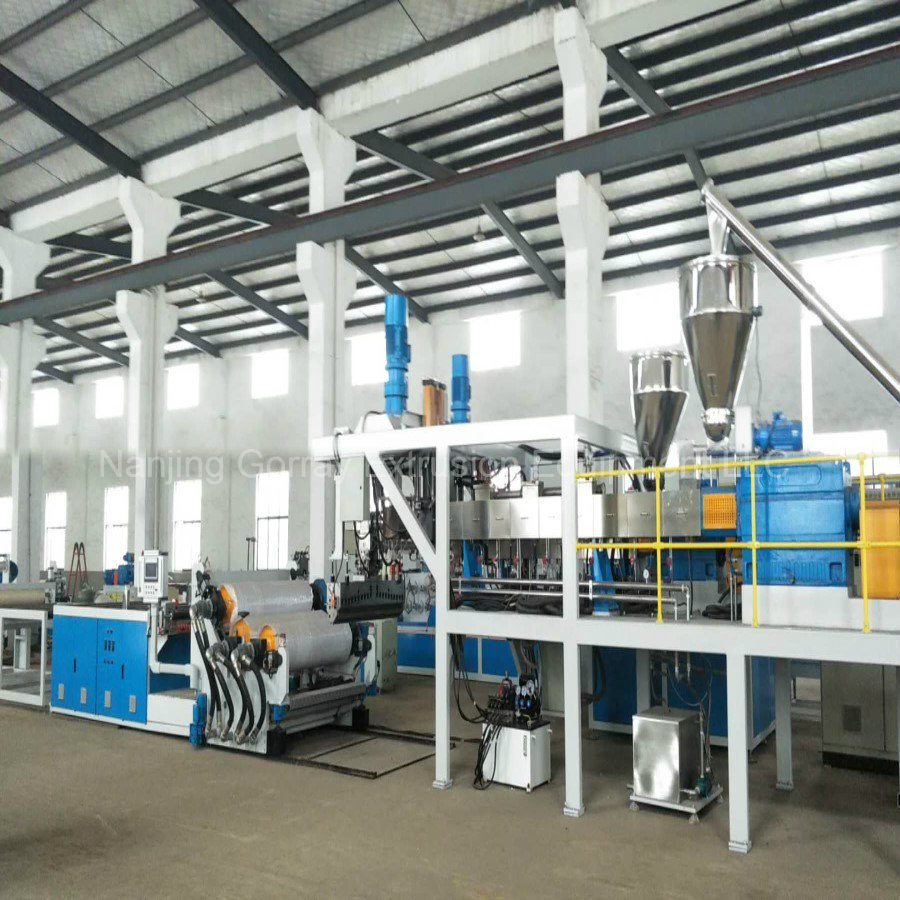 Plastic Twin Screw Extrusion Sheet Machine with High Torque Gearbox