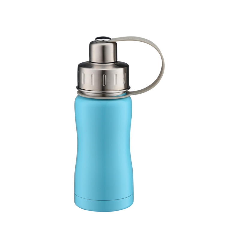 Portable Double Wall Stainless Steel Sports Water Bottle with Rope