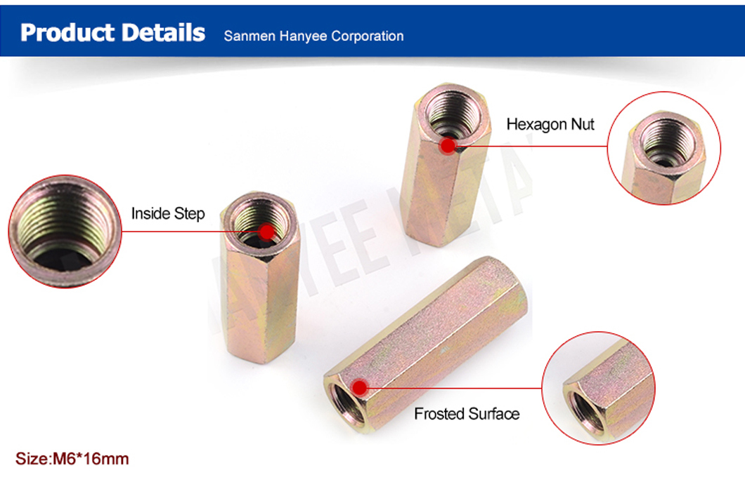 Your One-Stop Supplier Advanced Equipment Custom-Made Long Hex Building Hardware Nut