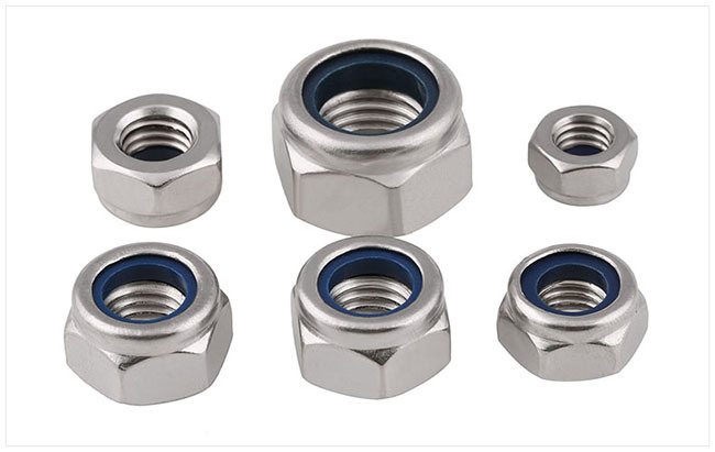 Stainless Steel Hex Nylon Threaded Insert Lock Nut