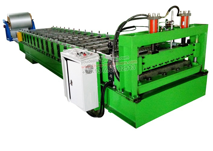 Xiamen Corrugated Roof Panel Roll Forming Machinery with Wall Structure