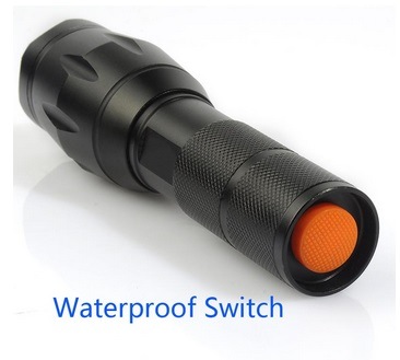 1000 Lumen Handheld Flashlight LED Xml T6 Water Resistant Camping Torch Adjustable Focus Zoom Tactical Aluminum Flashlight