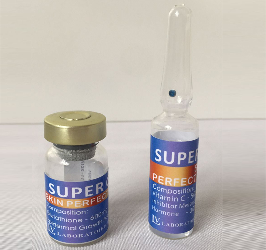 Super Gluta Vitamin C and Reduced Glutathione Injection Potent 600mg