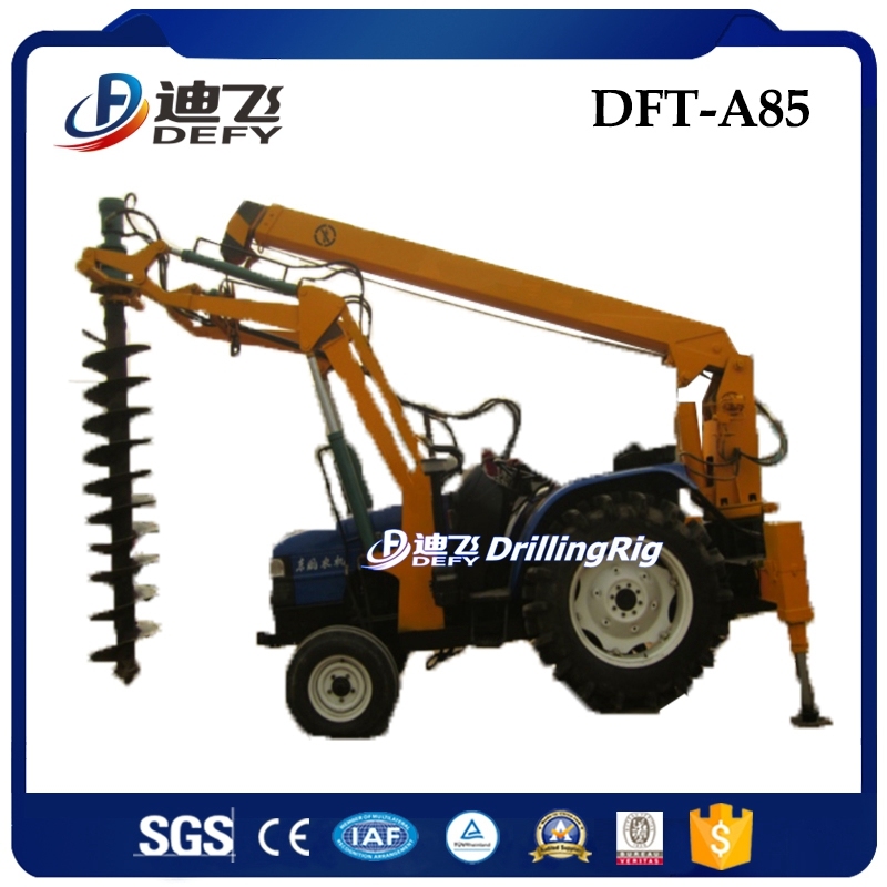 Tractor Type Mounted with Crane Screw Pile Driver