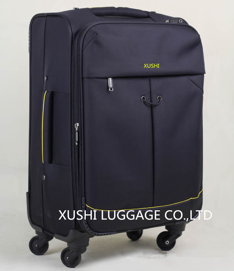 Newest Fashionable Black Navy Trolley Luggage Bag