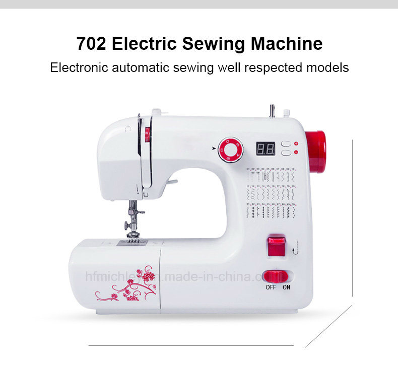 Multifunction Computerized Domestic Sewing Machine with 30 Stitch Patterns (FHSM-702)