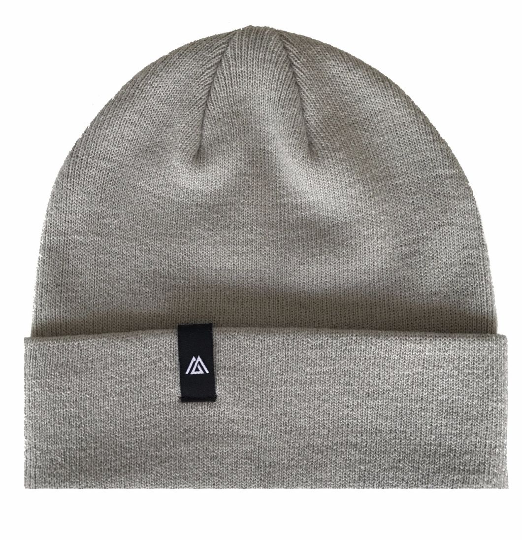 100% Acrylic Wool Cashmere Knit Custom Beanie Hat