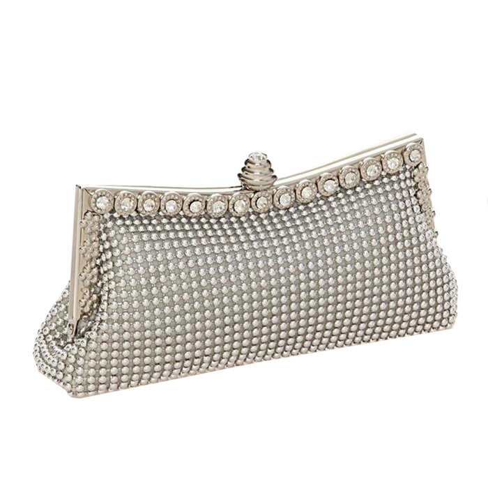 Fashion Crystal Lady Frame Purse Party Clutch Evening Bag for Women