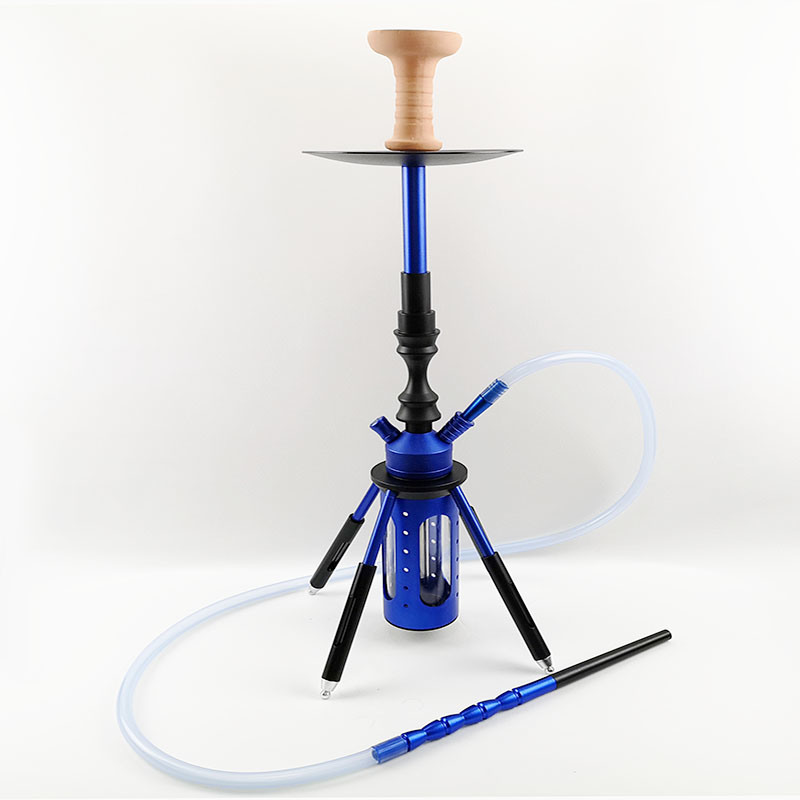 China Factory Wholesale Water Smoking Pipe E Cigarette Aluminum Acrylic Artist Shisha Hookah