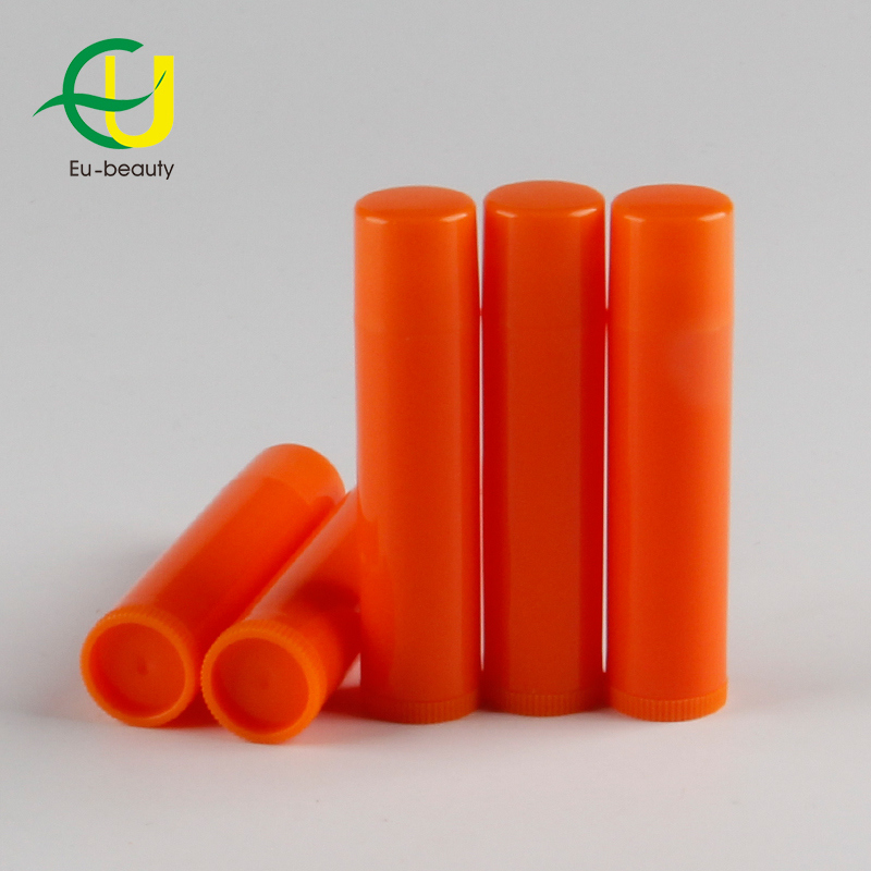 Orange Color Cosmetic Lip Stick Tube