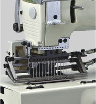 12 Needle Flat-Bed Double Chain Stitch Sewing Machine
