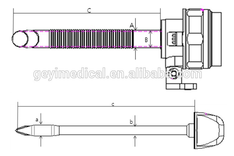 Geyi Disposable Surgical Trocar Surgical Instrument