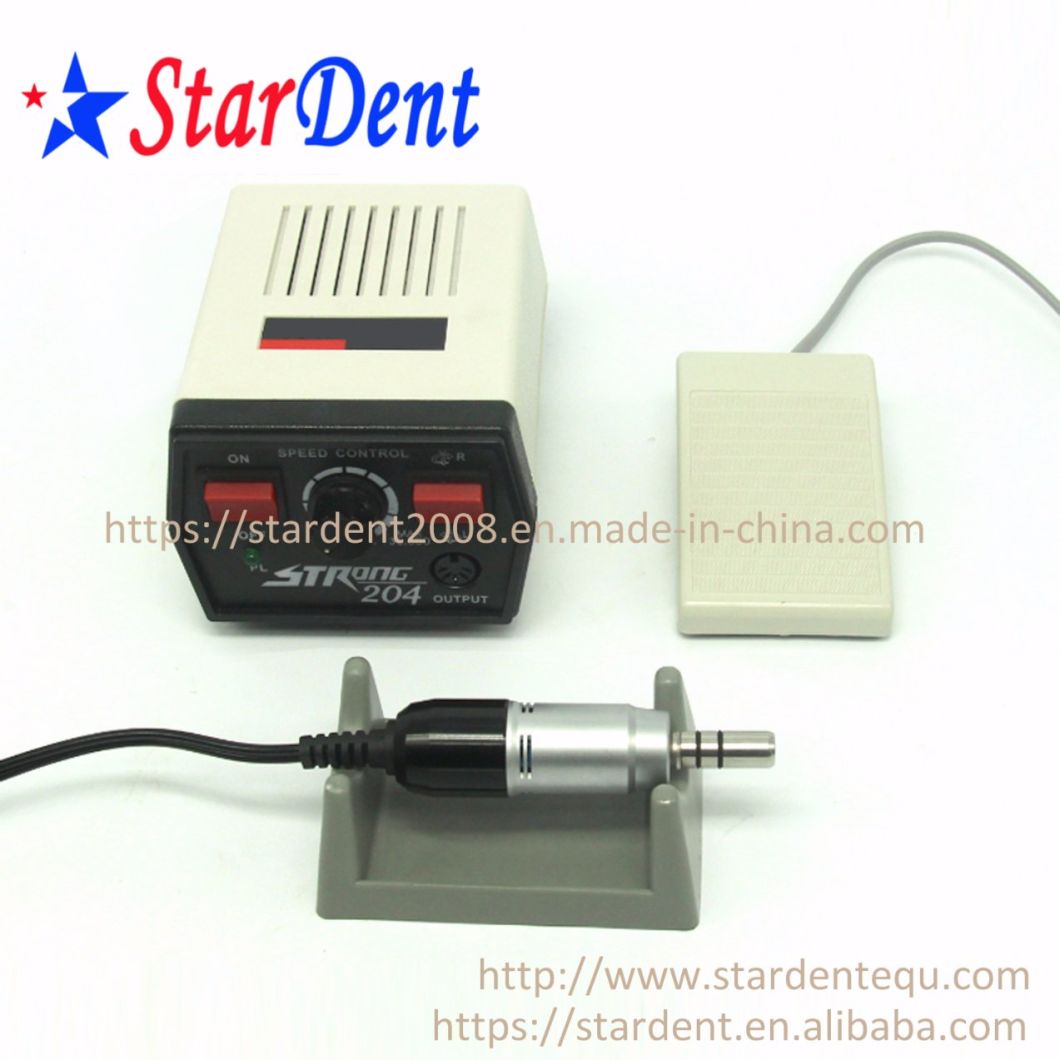 Dental Micro Motor Strong 204 (max.: 35, 0000) with Handpiece E-Type