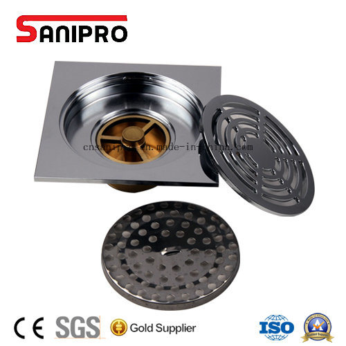 Sanipro Bathroom and Kitchen High Quality Brass Floor Drain Strainer