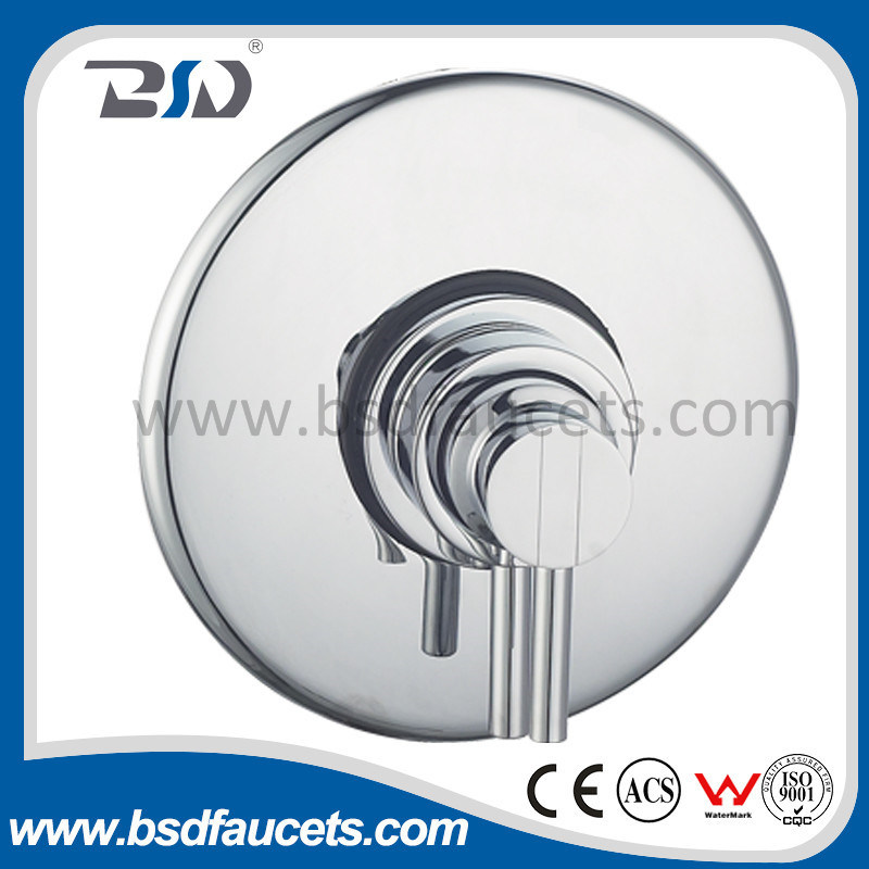 Concentric Concealed Brass Chrome Dual Handles Thermostatic Shower Valve