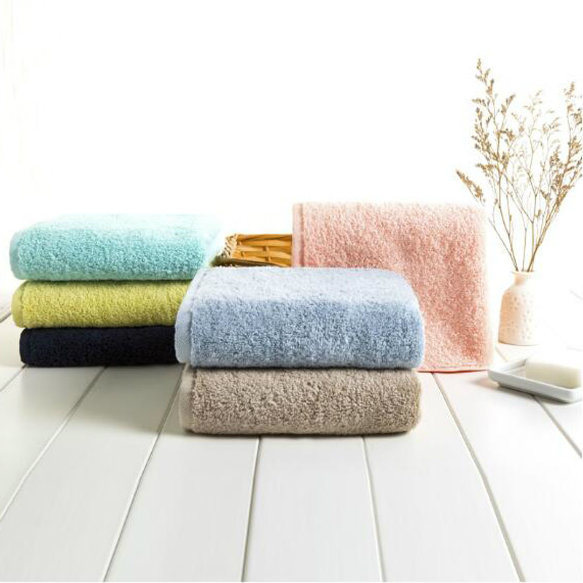 Macaron Colors Non-Twist Yarns Cotton Face Towel for Wholesale