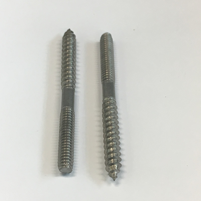 All Size Carbon Steel Stainless Steel Furniture Fixing Double Threaded Wood Screws