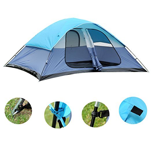 Large Family Camping Tent Lightweight Backpacking Traveling Tent