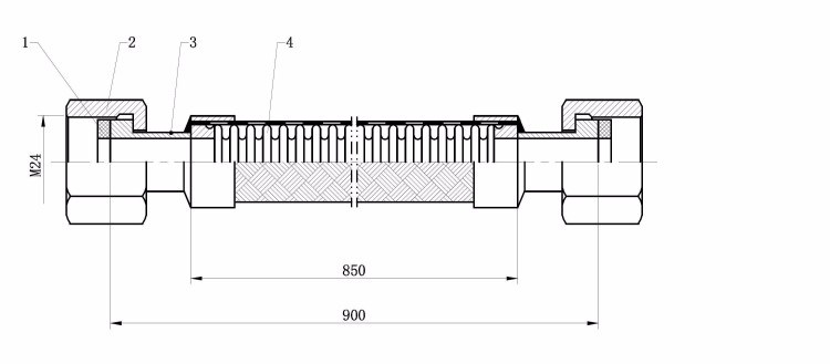 High Pressure Stainless Steel Corrugated Flexible Steam Metal Hose