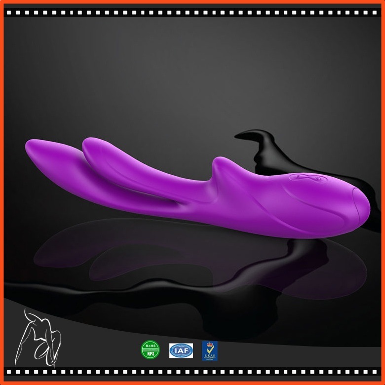 Full Silicone Three G-Spot Joy Vibrator Sex Toys for Female Masturbation