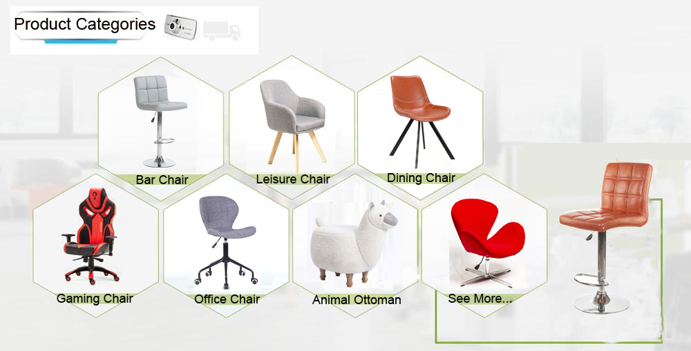 Modern Design Ergonomic PU Cover Wood Back Office Chair