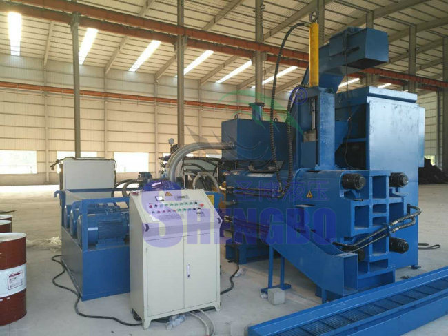 Horizontal Automatic Briquetting Press for Waste Metal Sawdust