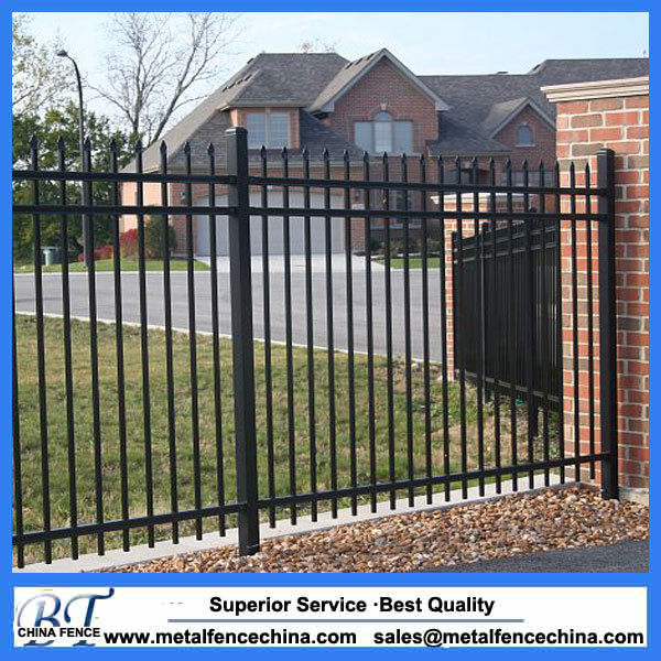 Standard Providence Black Aluminum Decorative Fence Panel