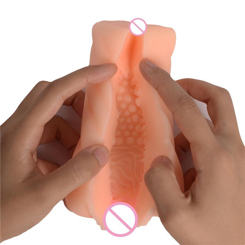 Male Masturbators Device Dildo Vibrator Artificial Pocket Pussy Silicone Vagina Adult Toys