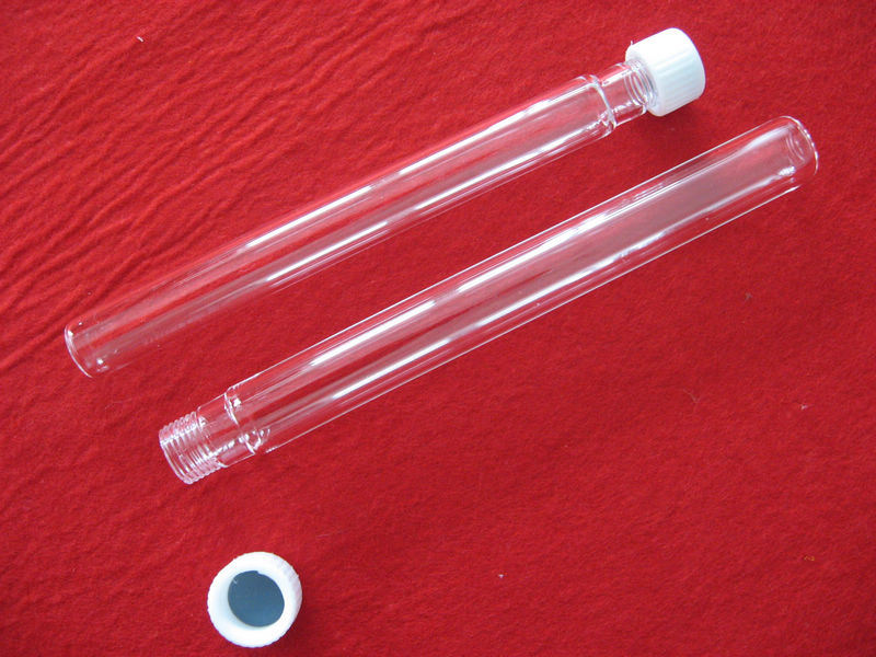 Clear Glass Test Tube with Teflon Stopper