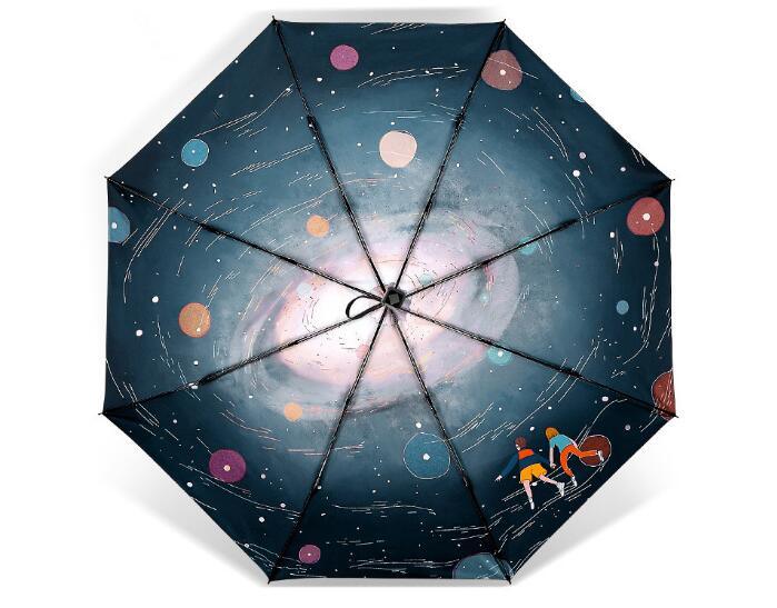 Original Design New Fully Manual Anti-UV Umbrella Rain Fashion Windproof Sun Rain Ladies Umbrella for Women