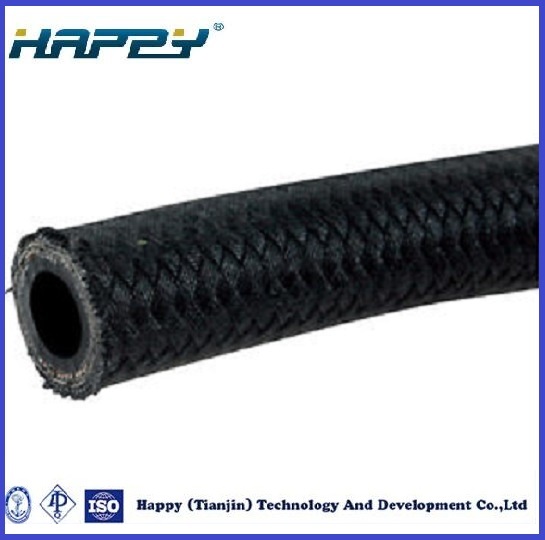 Single Wire Braid Textile Covered Hydraulic Hose SAE R5