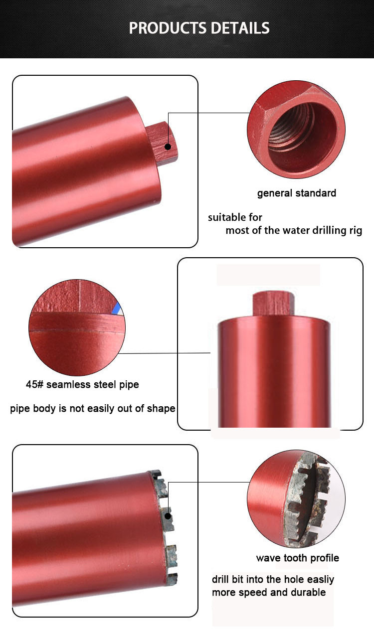 Hot Sell Wet Drilling Power Tool Sintered Core Drill